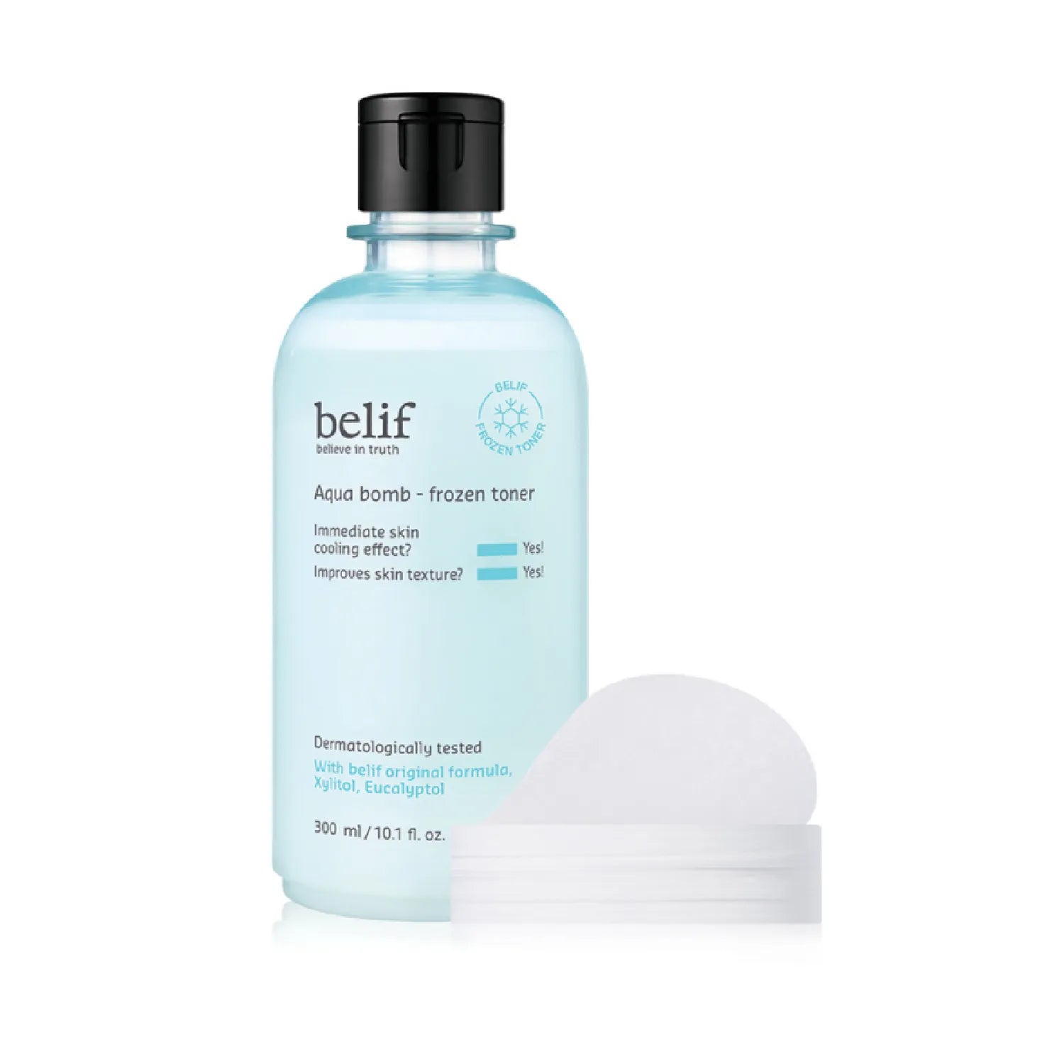 [dropdropdrop EDITION] belif Aqua Bomb Frozen Toner Set (Toner 300ml+50ml+Gel Pad 140P)
