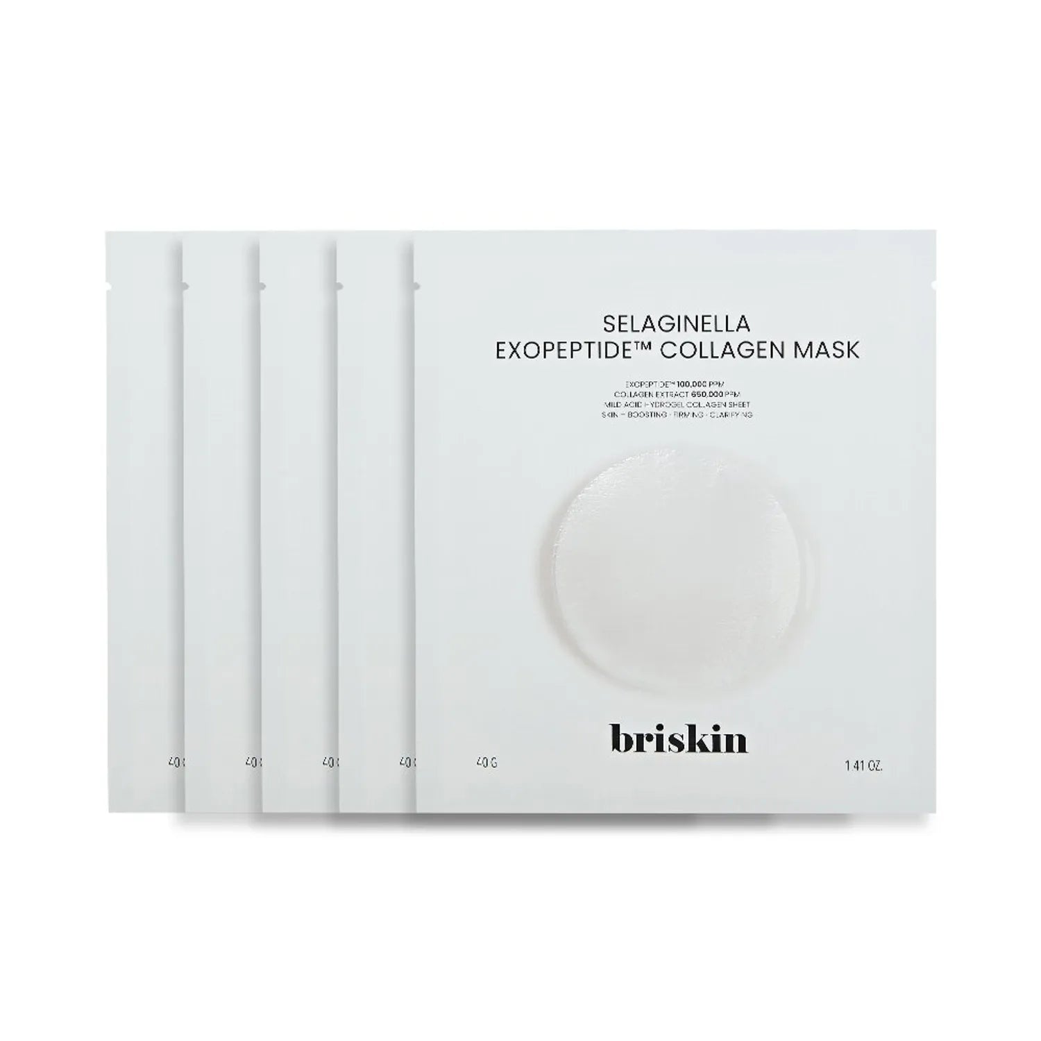 briskin Selaginella Exopeptide Collagen Mask Sheet 5P