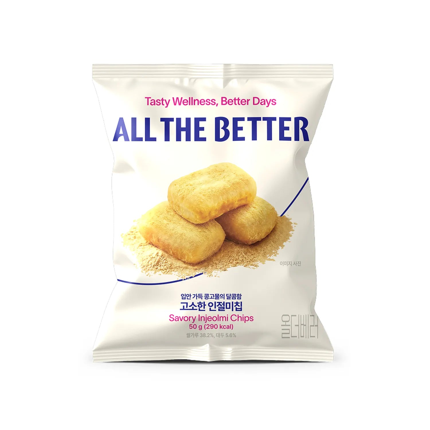 ALL THE BETTER Savory Injeolmi Chips 50g