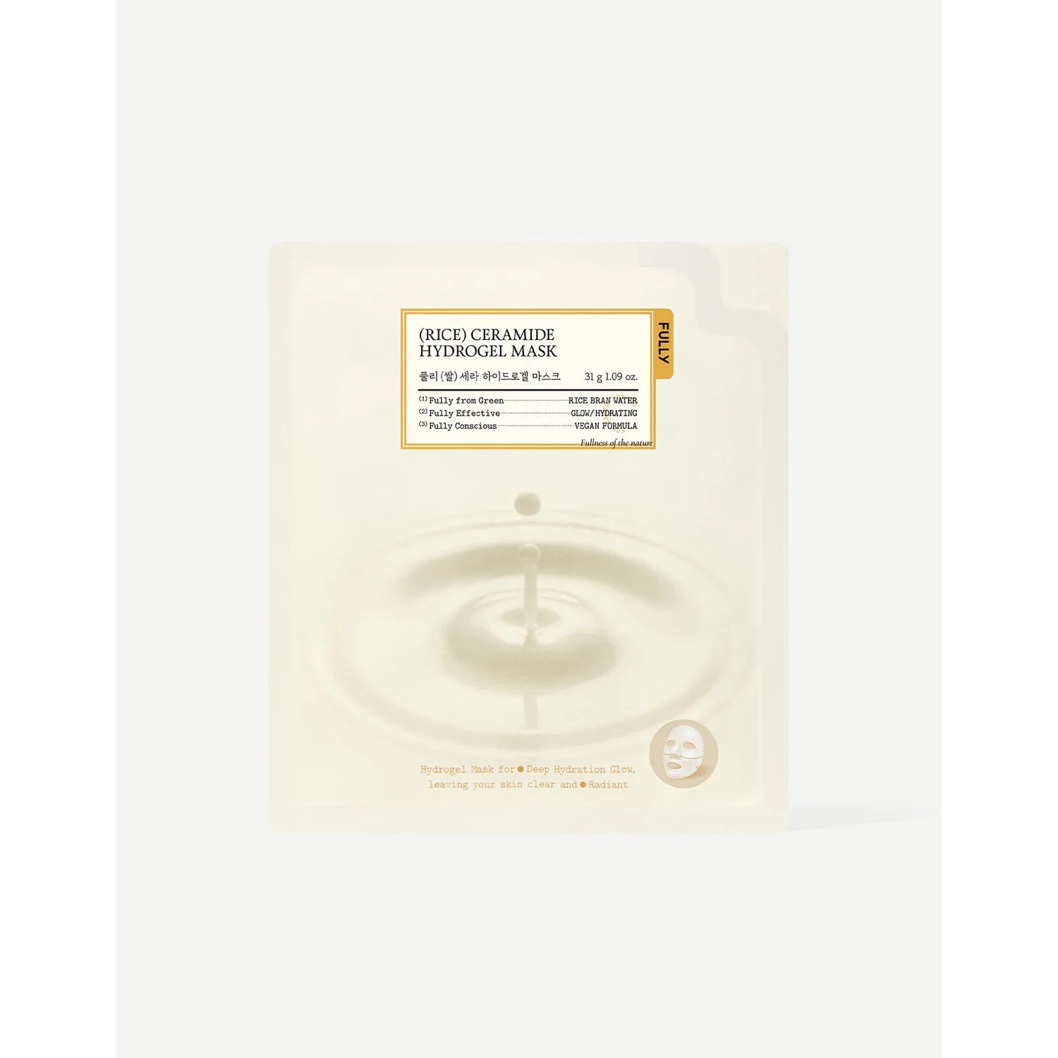 fully Rice Ceramide Hydrogel Mask Sheet 4ea