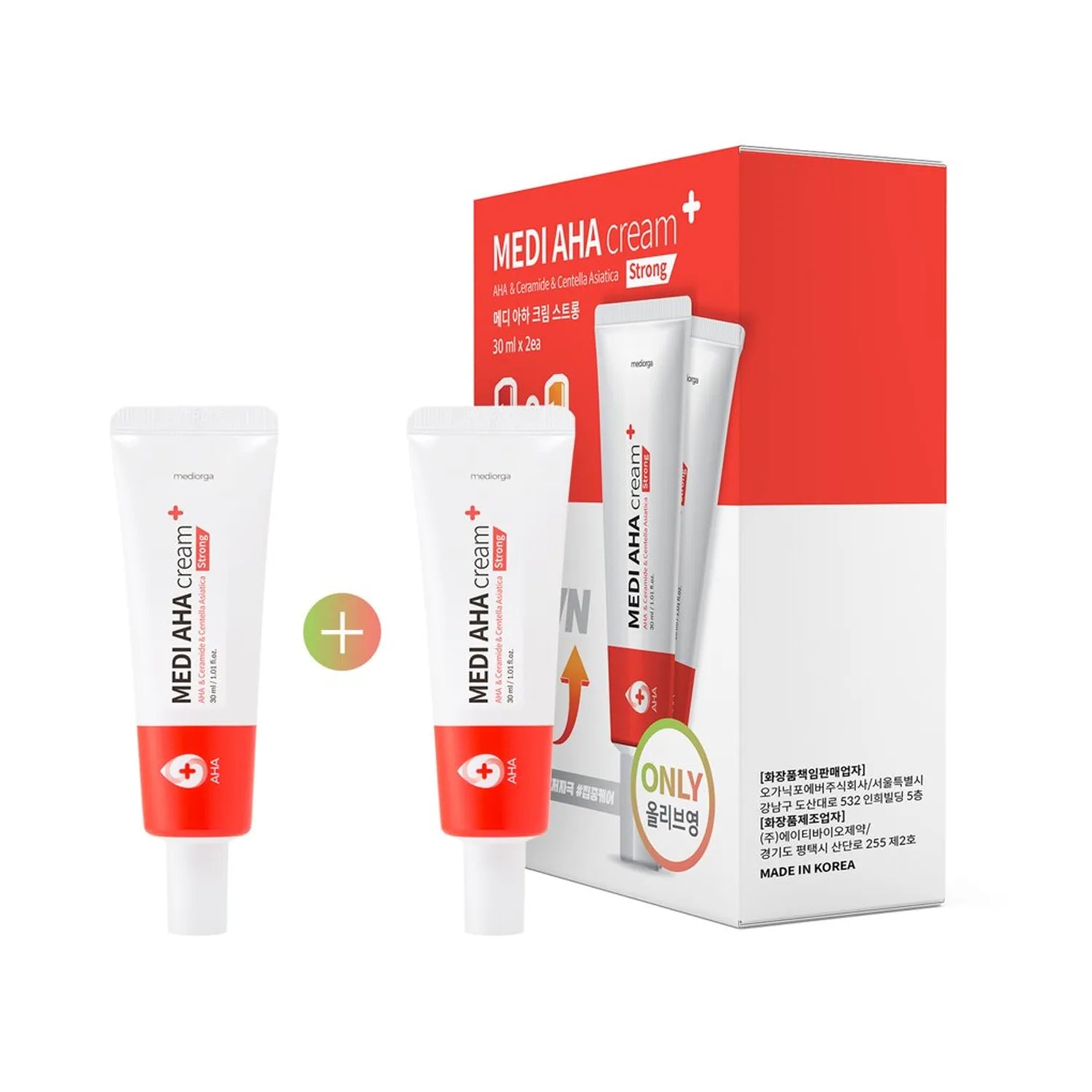 mediorga Medi AHA Cream Strong 1+1 Special Set (30mL+30mL)