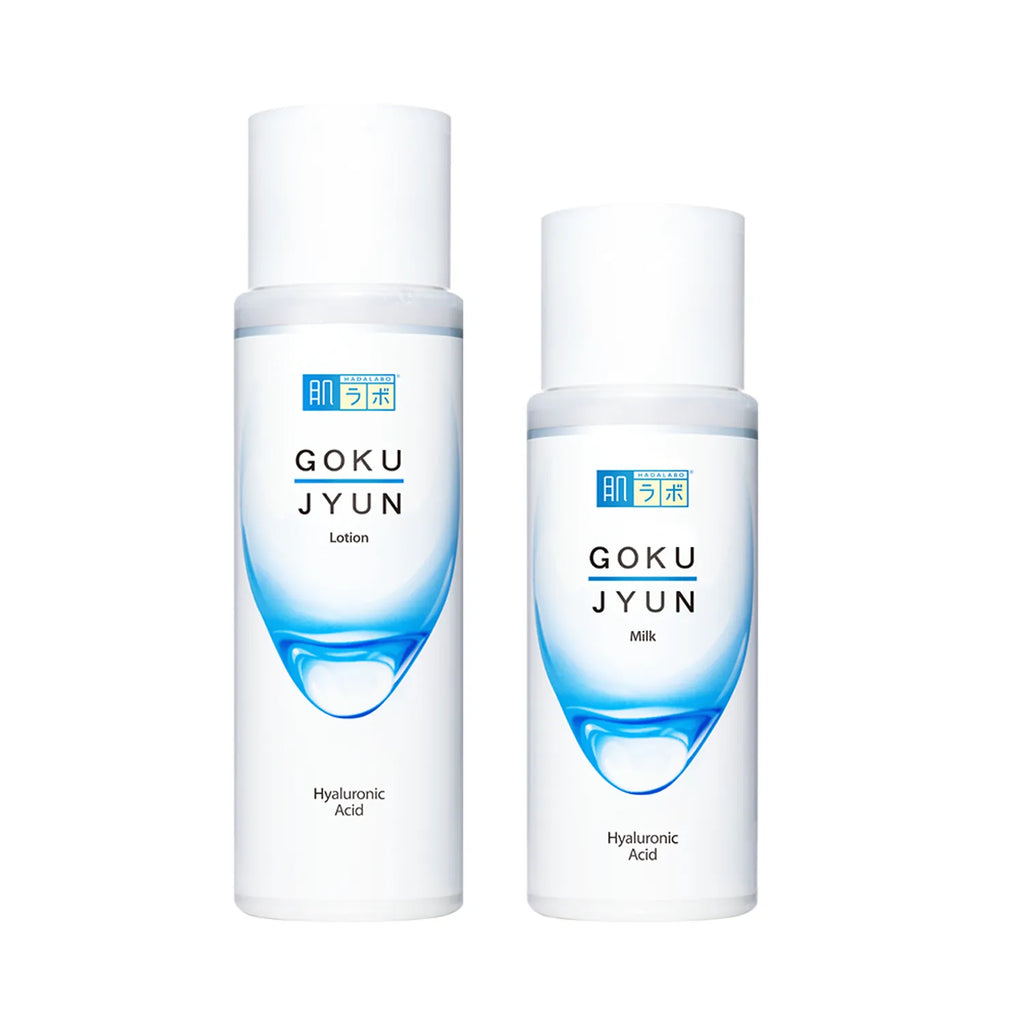 Hada Labo Gokujyun 2P Set (Lotion 170ml+Milk 140ml+Hair Band)