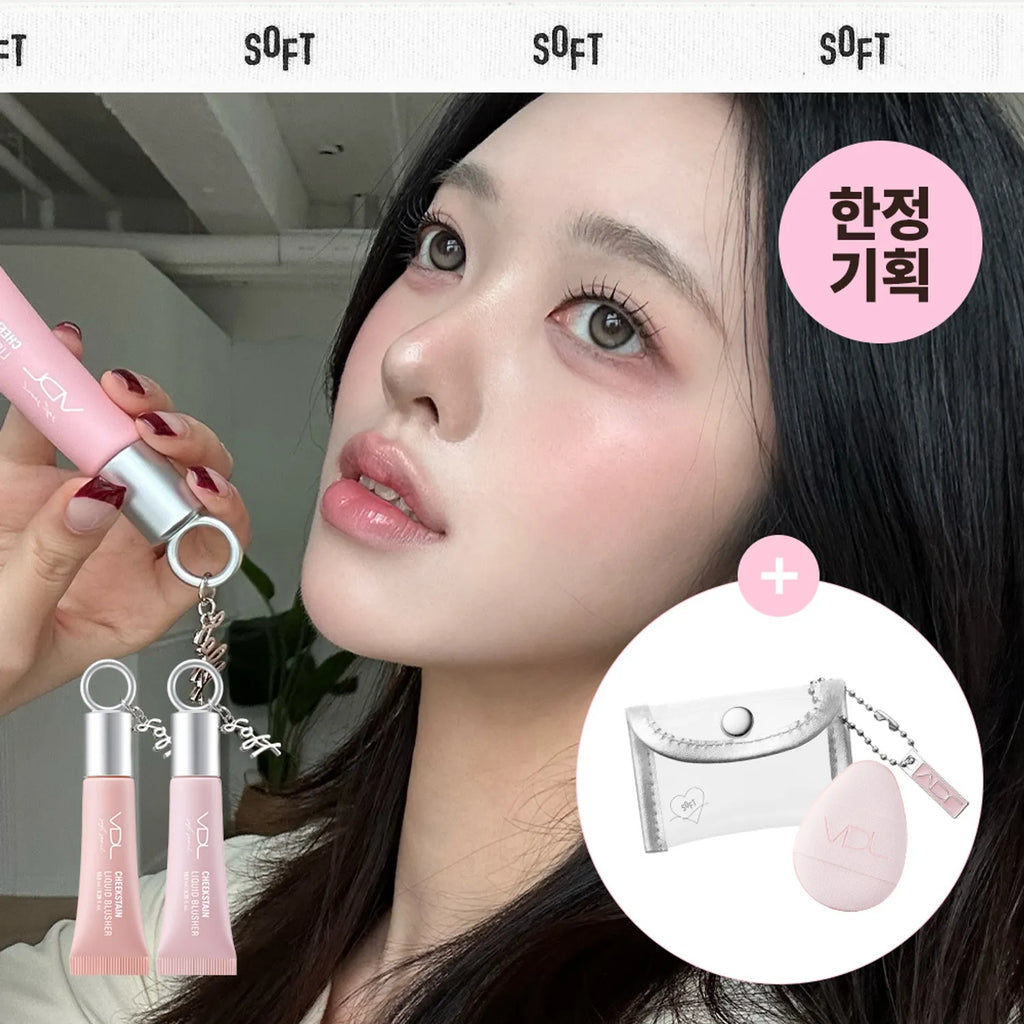 [SOFT SEOUL EDITION] VDL Cheekstain Liquid Blusher 10.5ml (Set/Single) (4 Colors)