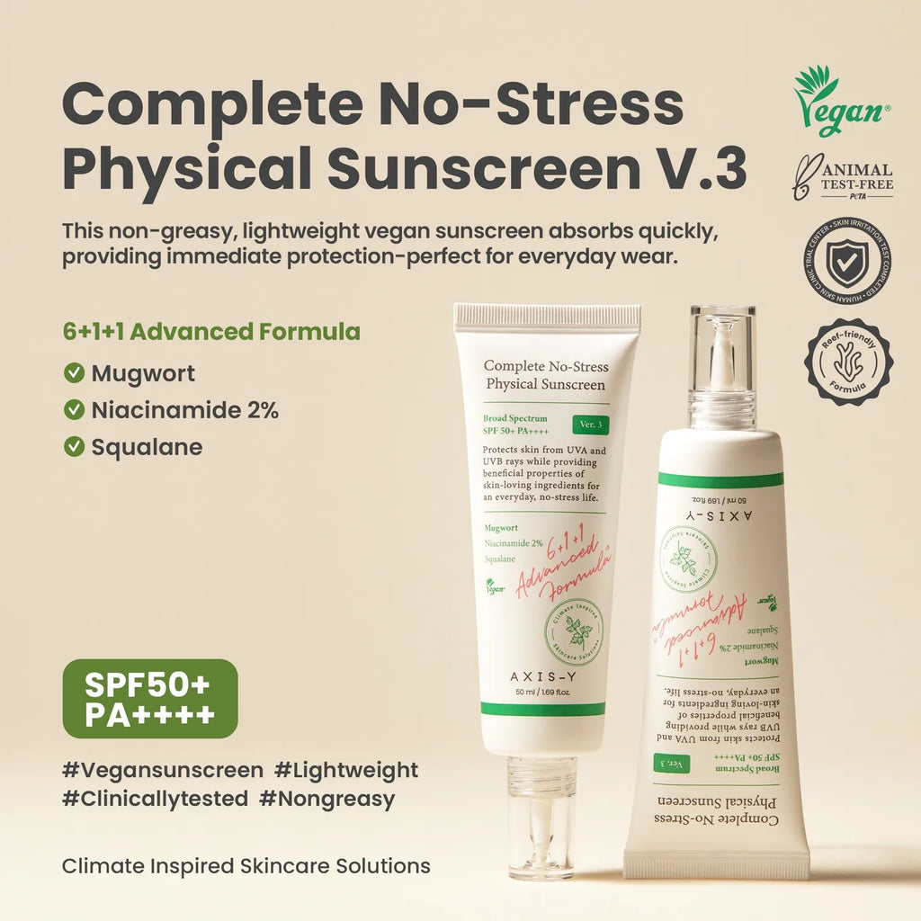 AXIS-Y Complete No-Stress Physical Sunscreen 50mL