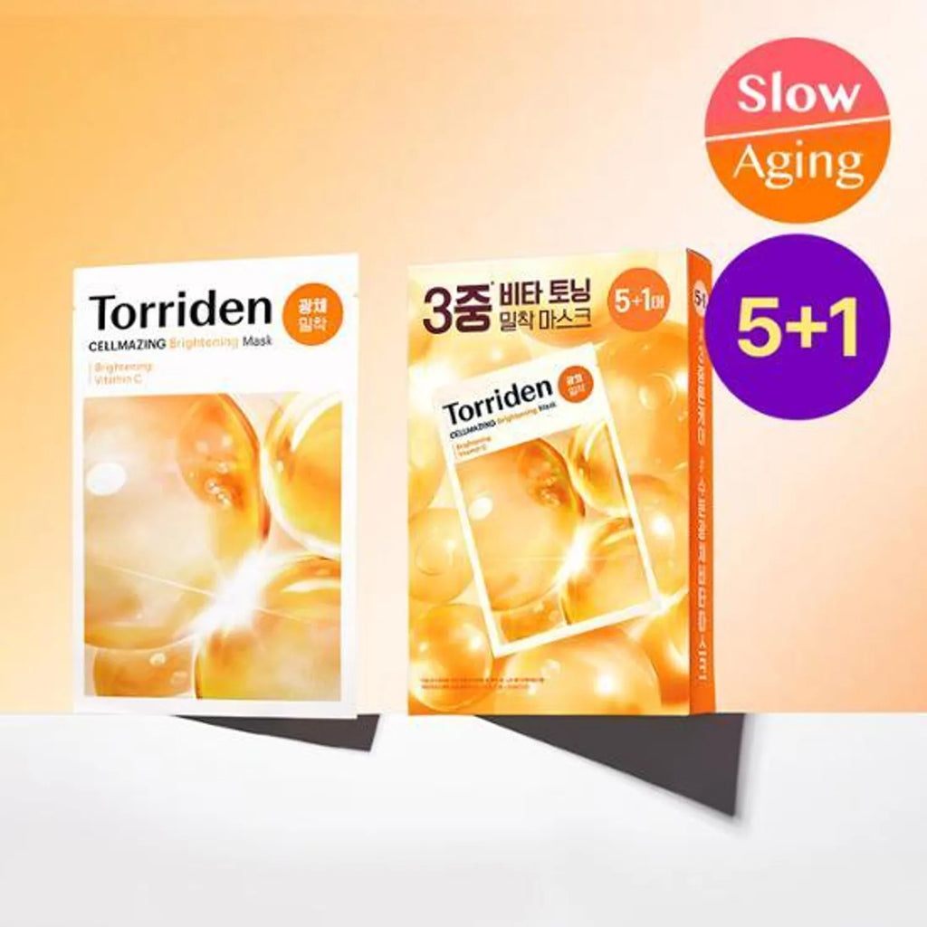 Torriden Cellmazing Vita C Brightening Mask Sheet 5ea Set (+1ea)