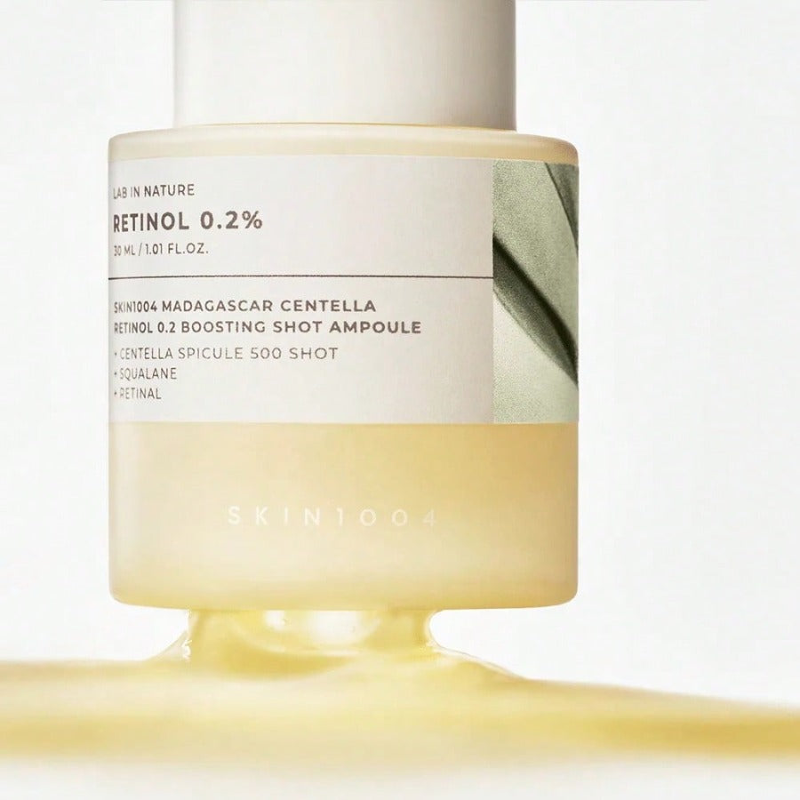 SKIN1004 Madagascar Centella Retinol 0.2 Boosting Shot Ampoule 30ml , Low-Irritation Retinol, Targeted Care For Wrinkles & Elasticity