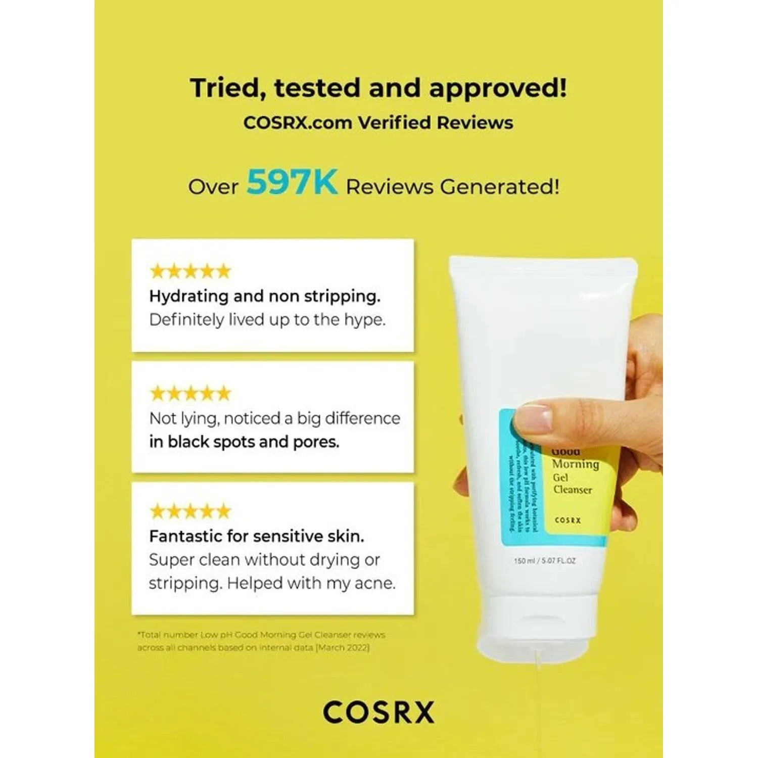 COSRX Low pH Good Morning Gel Cleanser 150mL Double Pack