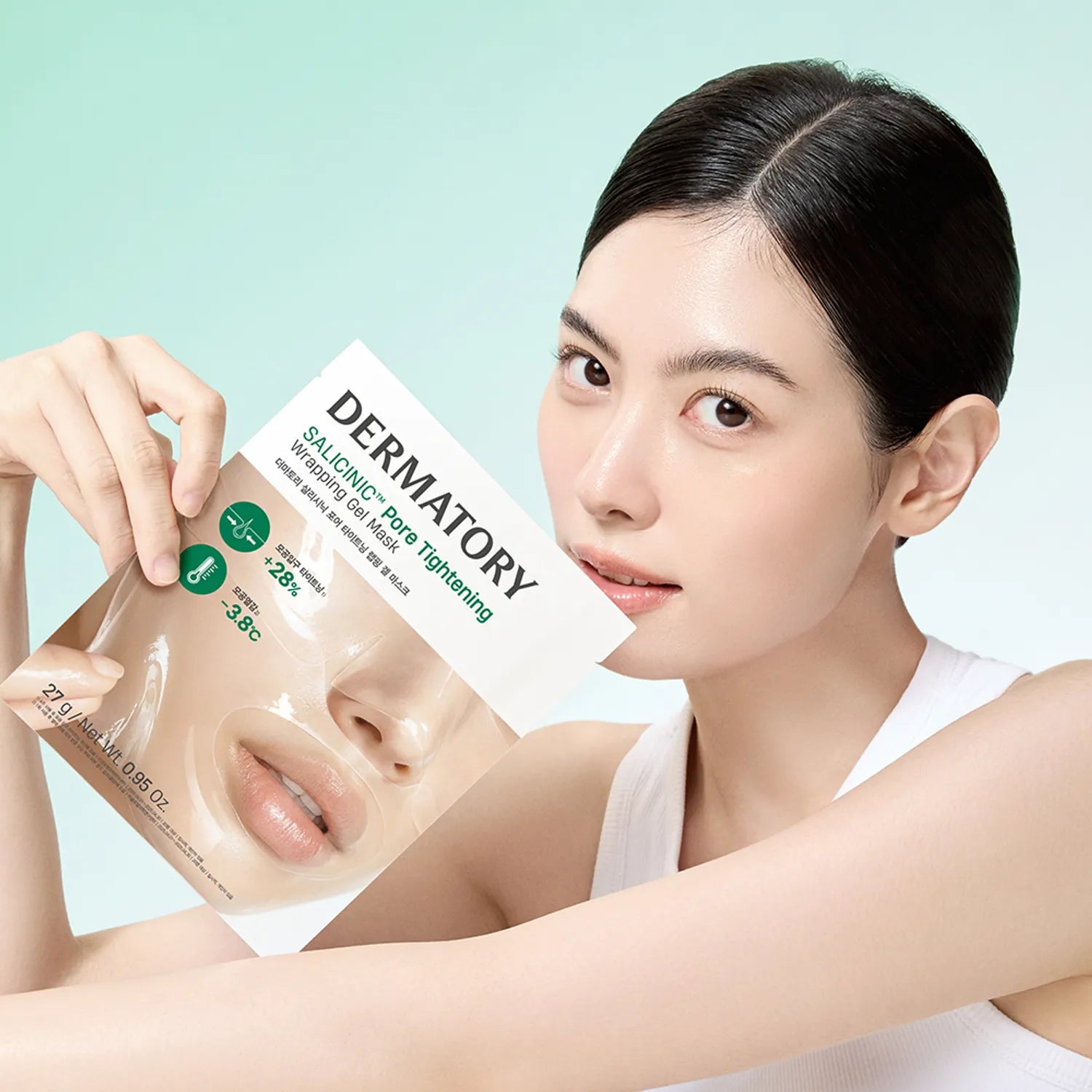 Dermatory Slicinic Pore Tightening Wrapping Gel Mask Sheet 1ea