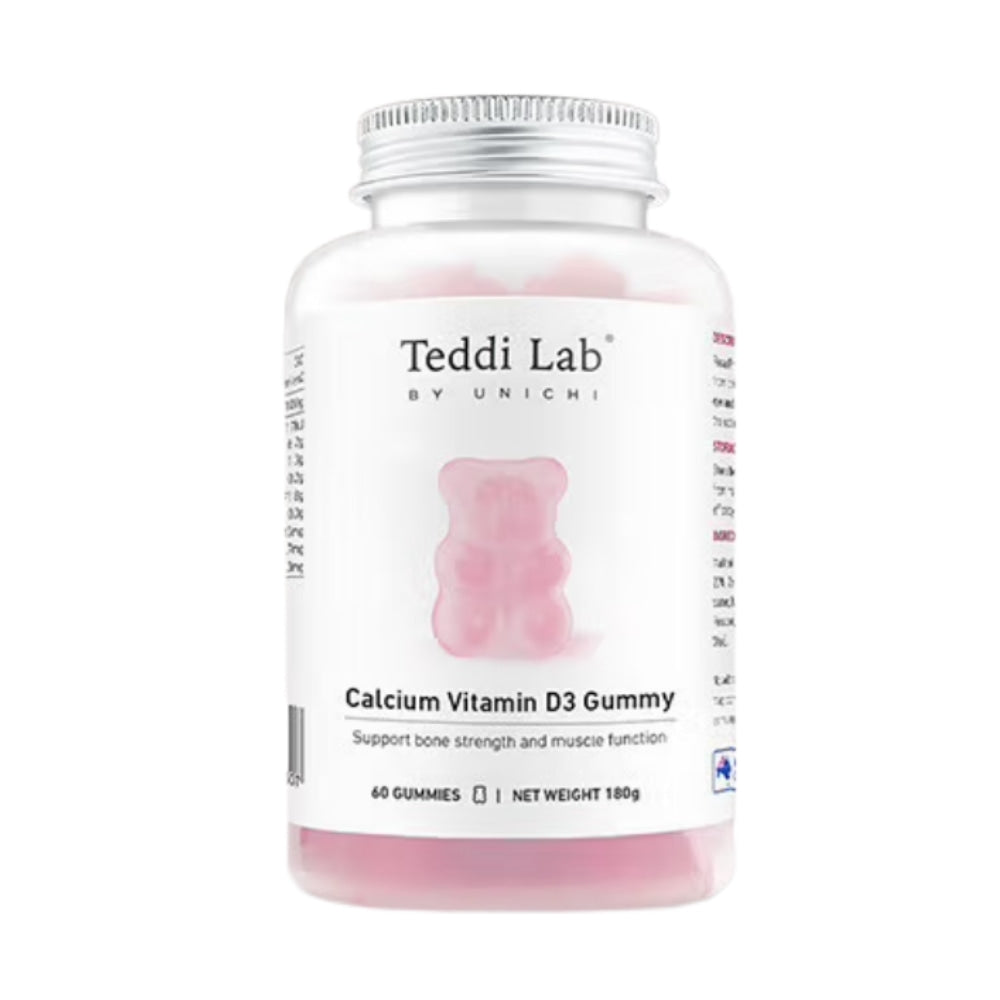 Calcium Vitamin D3 Gummy, Strawberry & Yogurt Flavor, 60 gummies