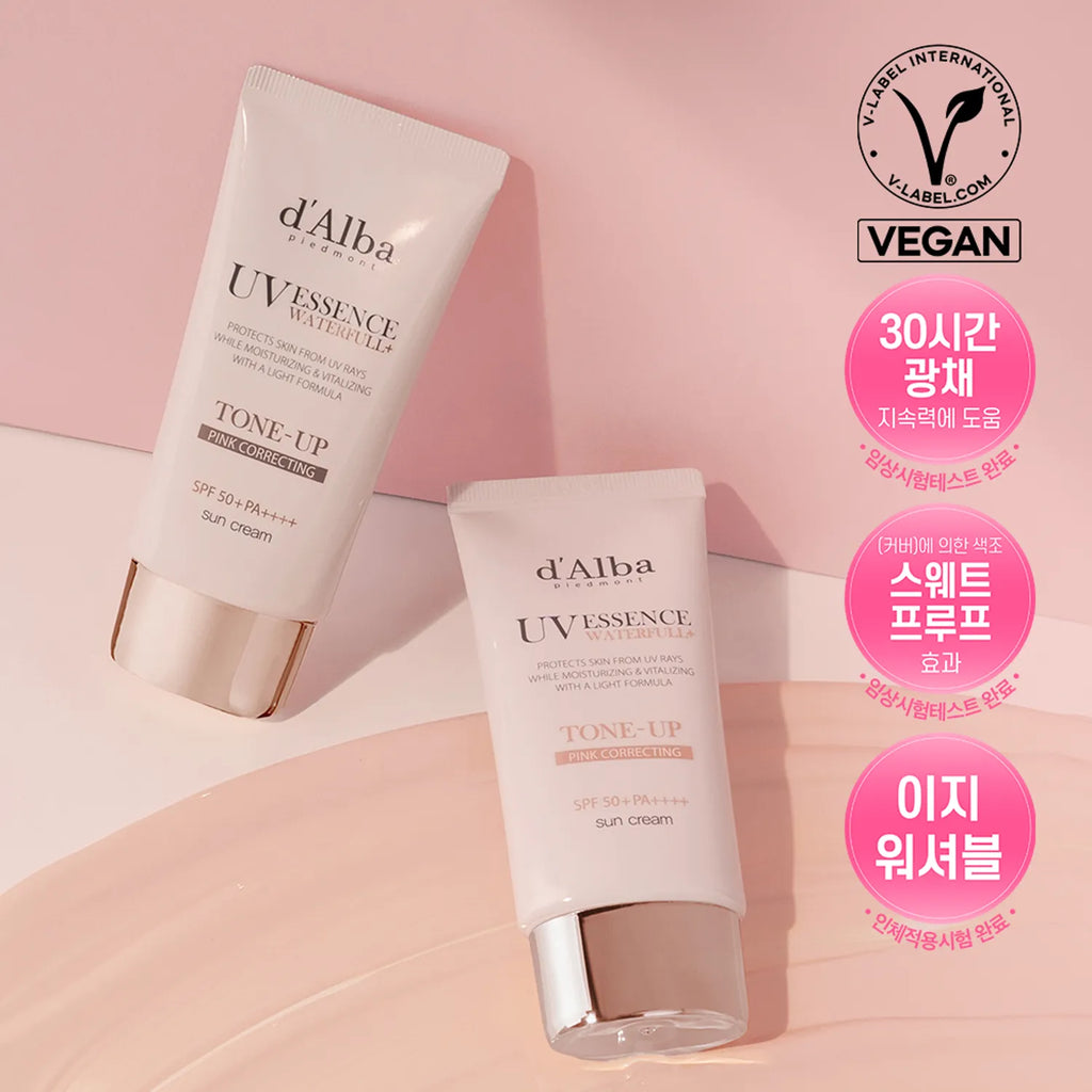 d'Alba [PINK CORRECTING] Waterfull Tone-Up Sun Cream Duo Set (50mL+50mL)