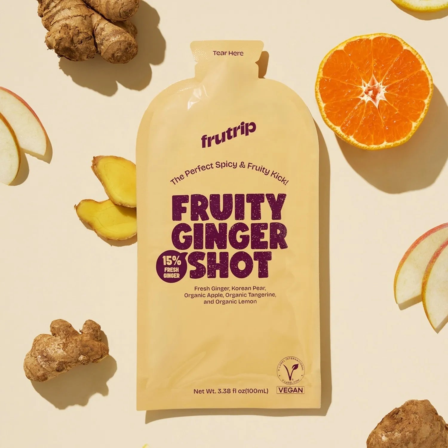 Frutrip Vegan Shot #Fruity Ginger 100ml 1ea