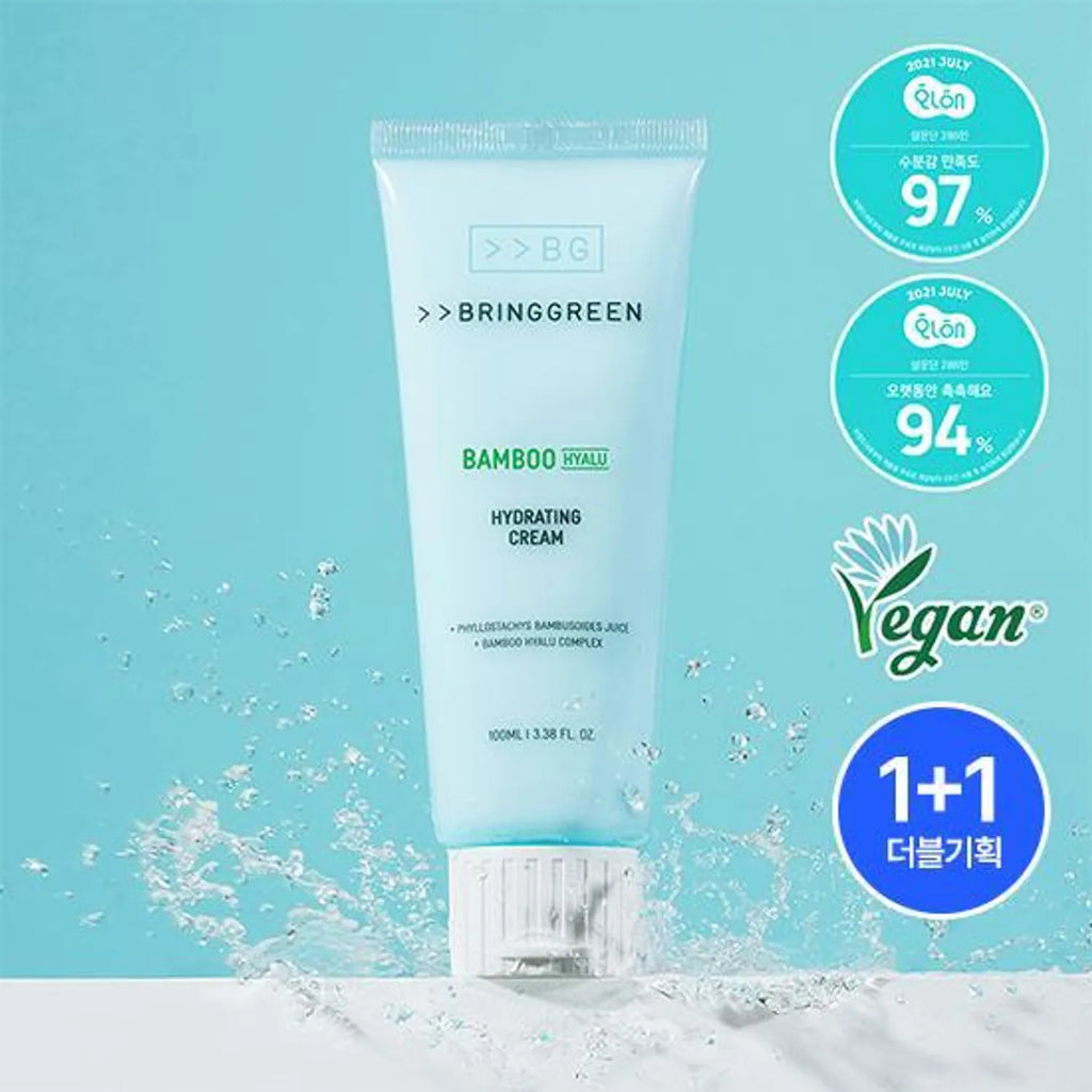 BRINGGREEN Bamboo Hyalu Hydrating Cream 100mL (+100ml)