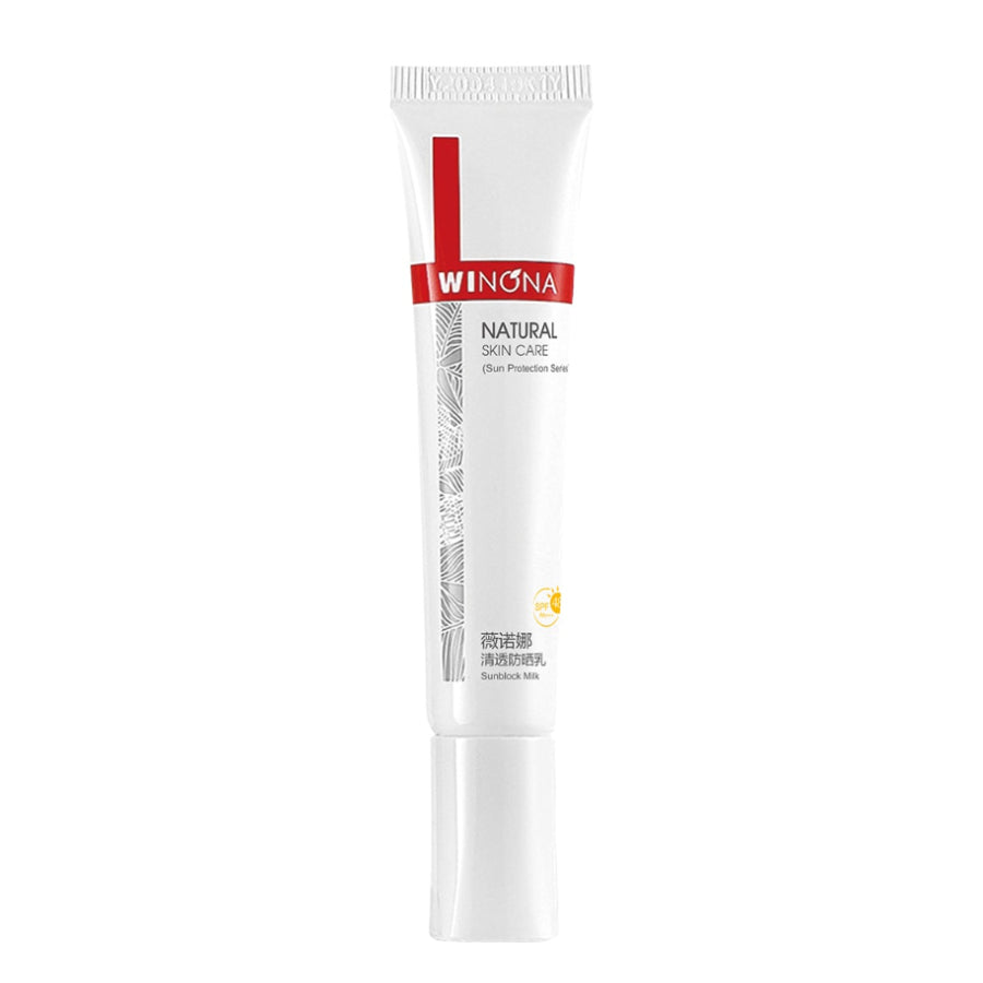 WINONA Sheer Sunscreen SPF48 PA+++ 15g  Suitable for sensitive skin, high protection and long-lasting. A pride of Chinese domestic brands. Convenient for carrying and reapplication. Can be used on face and body.