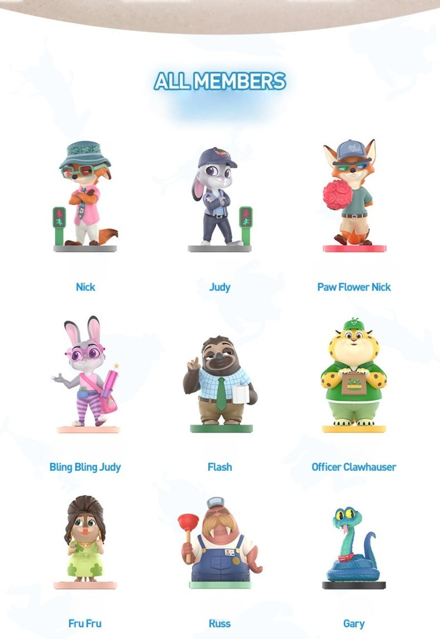 POPMART Disney Zootopia Sequel Series Figurine Blind Box - 1 box randomly selected