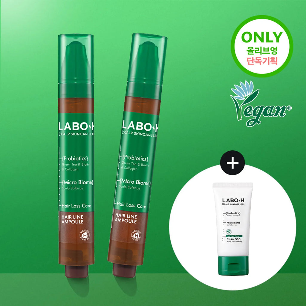 LABO-H Scalp Care Hair Line Ampoule Double Set (2 Options)