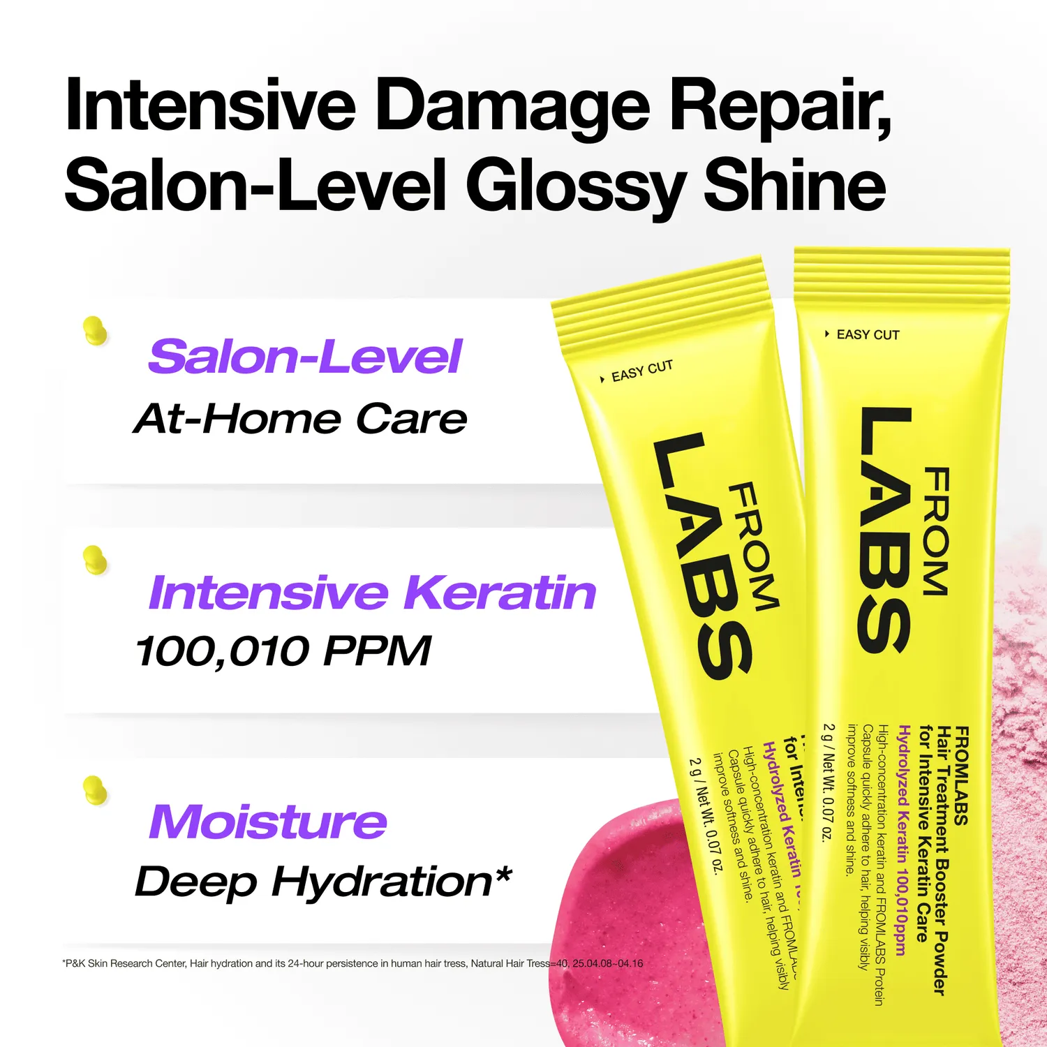 FROMLABS Hair Treatment Booster Powder for Intensive Keratin Care 2g*8ea