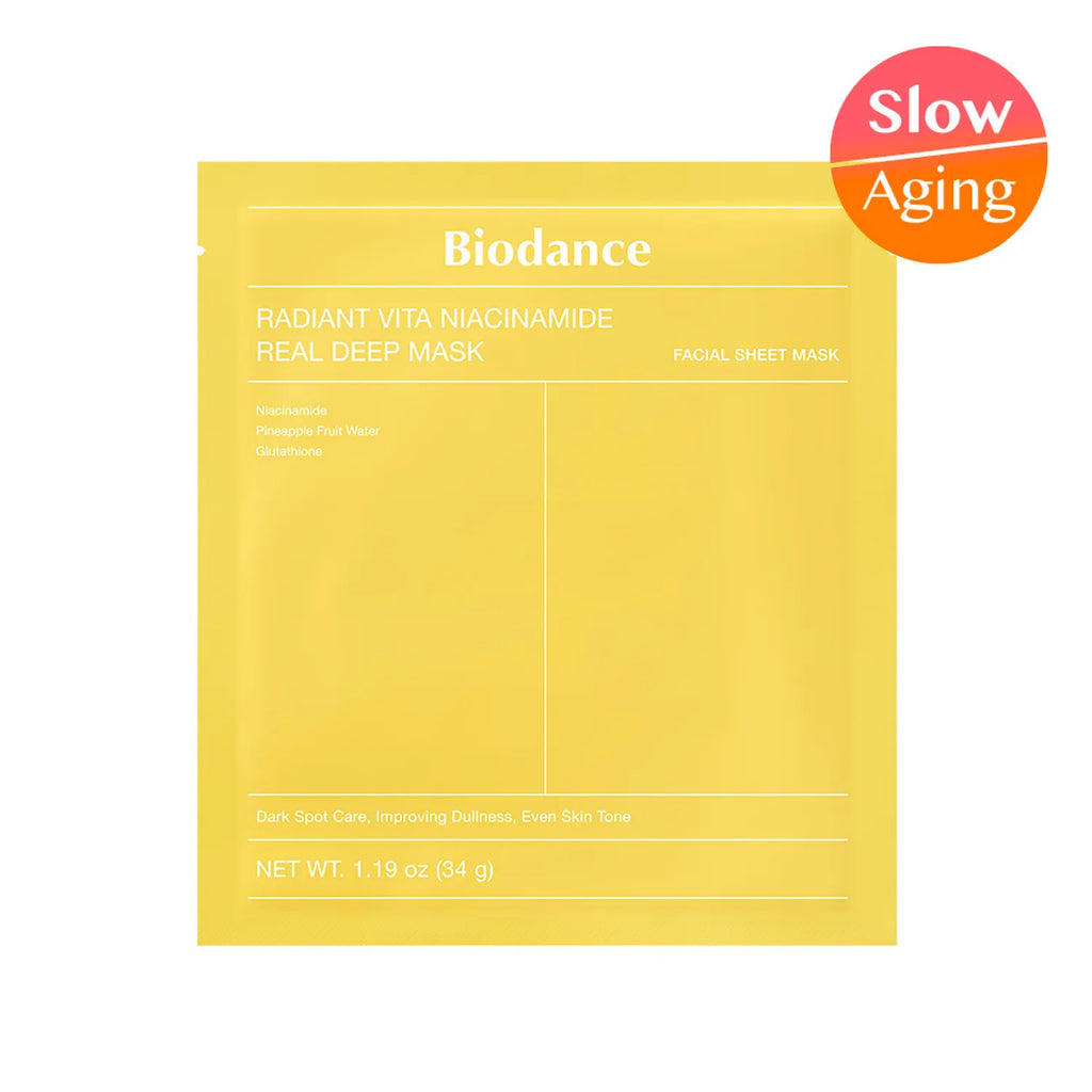 BIODANCE Real Deep Mask Sheet 1ea (Bio-Collagen/Refreshing Sea Kelp/Vita Niacinamide/Hydro Cera-Nol)