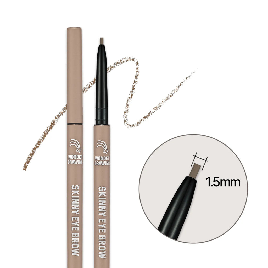 Holika Holika Wonder Drawing Skinny Eye Brow (5 Colors) (Set/Single)
