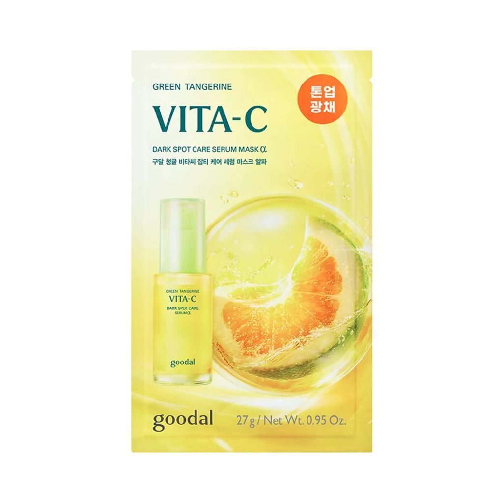 goodal Green Tangerine Vita-C Dark Spot Care Serum Mask Sheet &alpha; (1ea / 9+1ea)