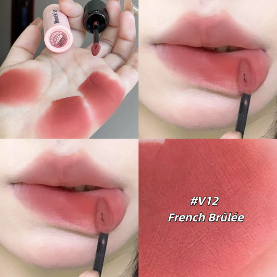 MOOEKISS Velvet Matte Lip Mud V12 French Brulee