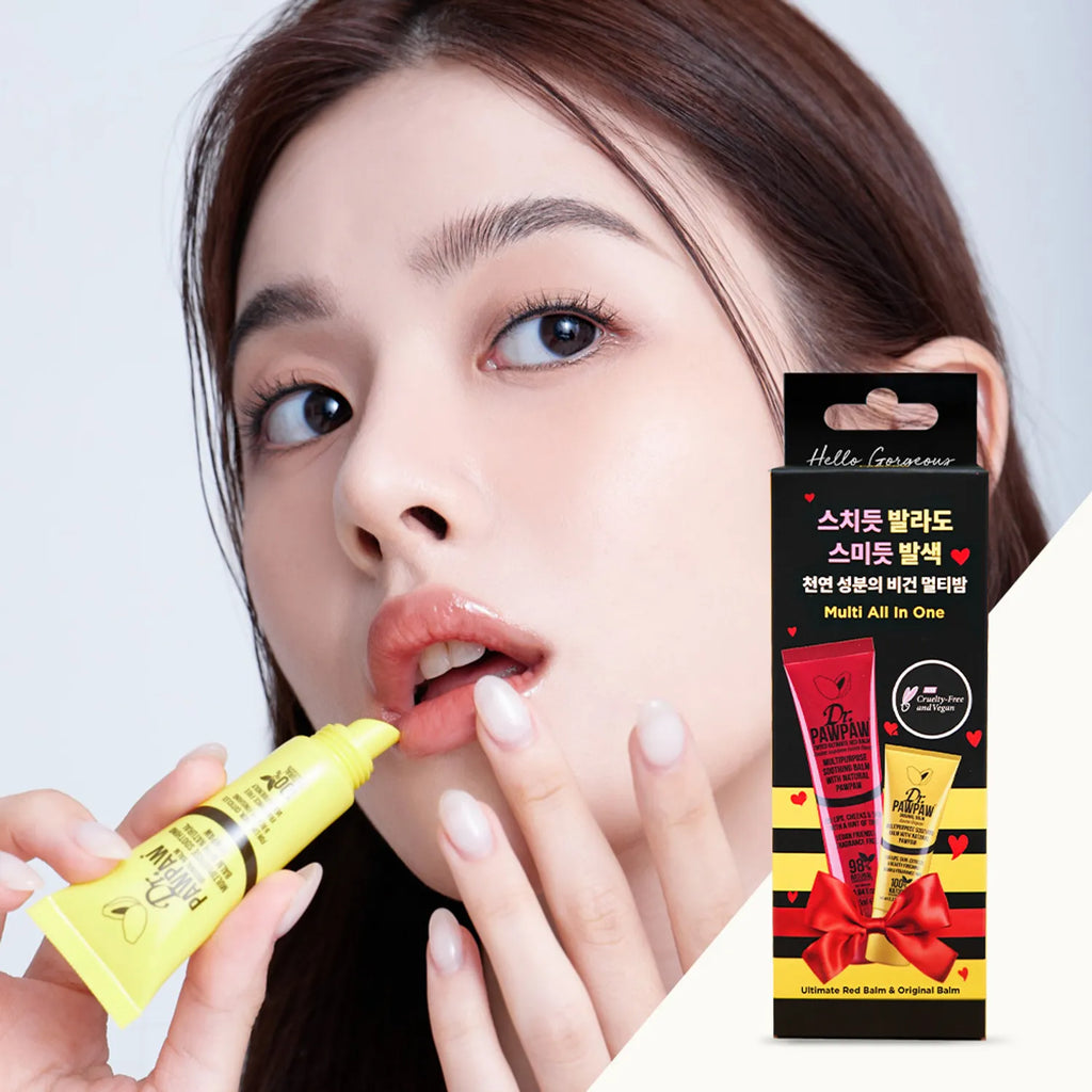 Dr.PAWPAW Vegan Red Balm Special Set (Red Balm 25mL+Original Balm 10mL)