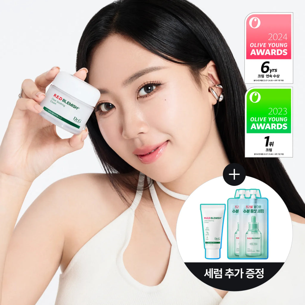 Dr.G Red Blemish Clear Soothing Cream 70ml Set (+30ml+Serum 20ml)