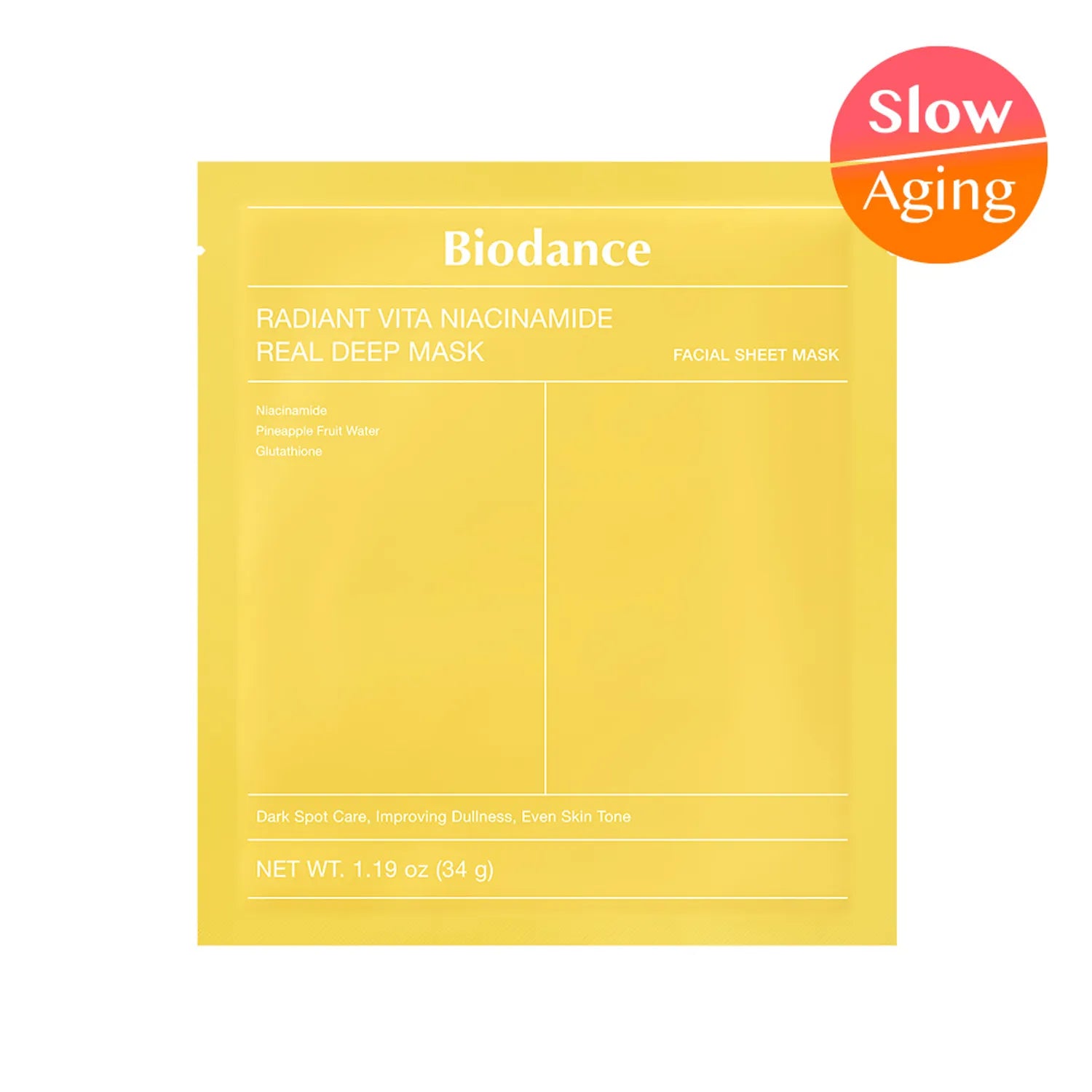BIODANCE Radiant Vita Niacinamide Real Deep Mask Sheet 7ea