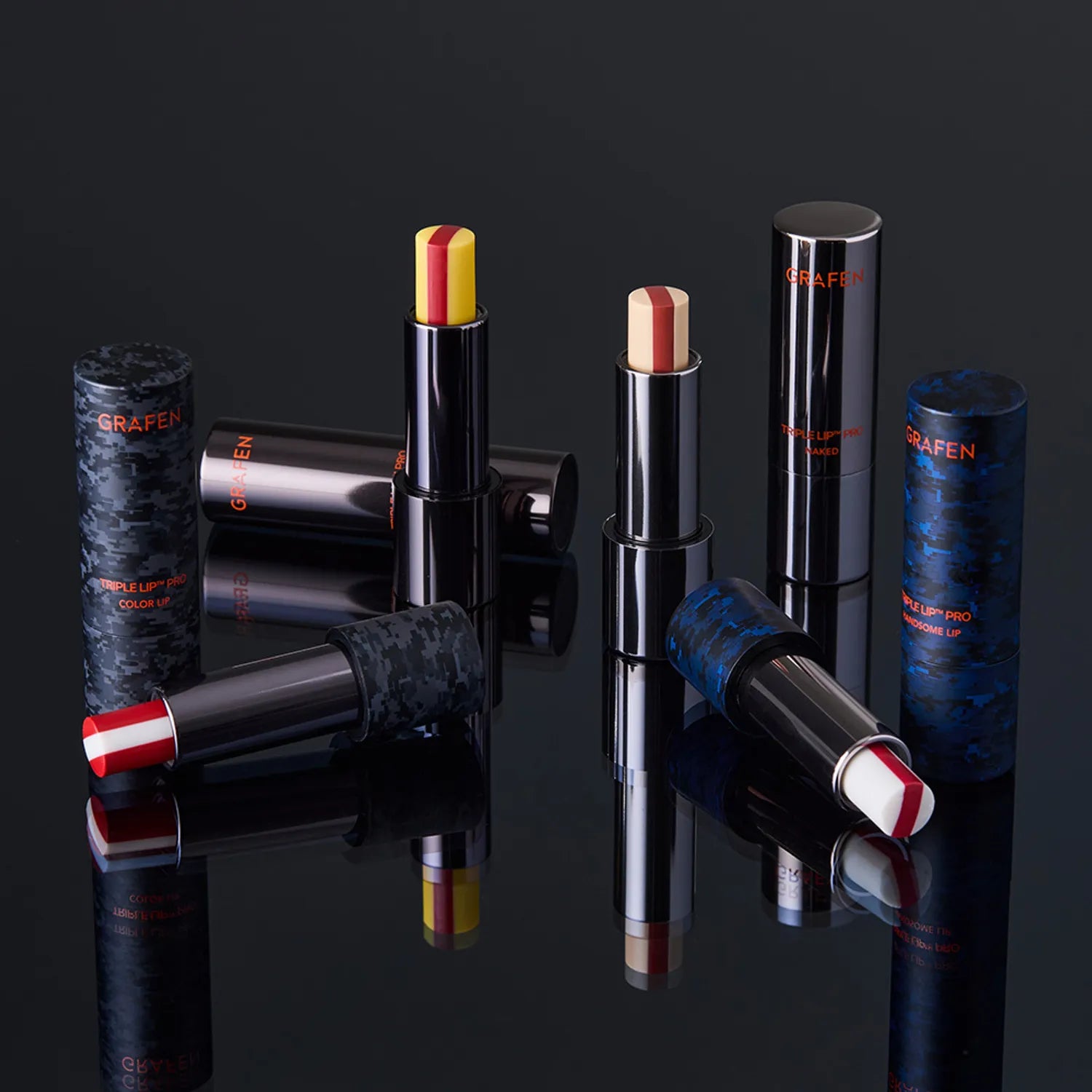 GRAFEN Triple Lip Balm PRO (Handsome Lip/Color Lip/Lip Sense/Naked)
