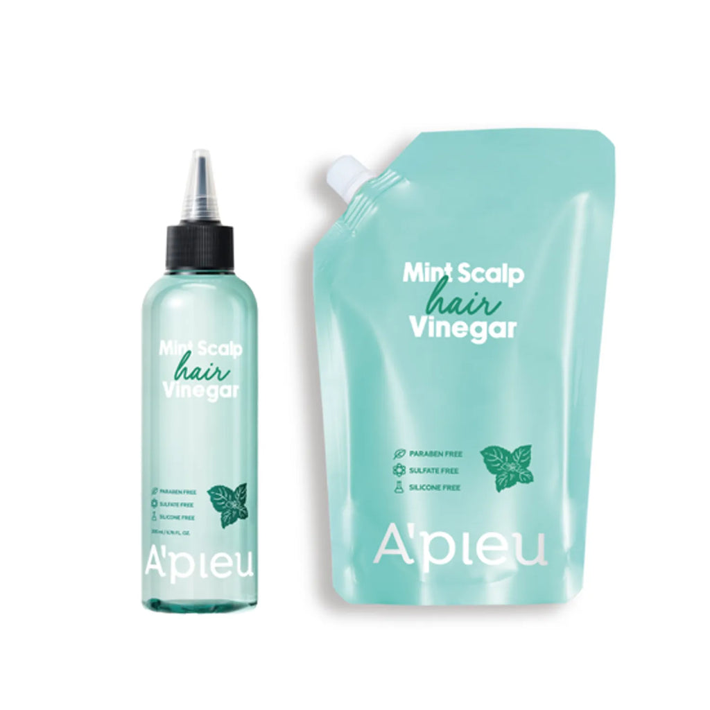 A&rsquo;pieu Mint Scalp Hair Vinegar 200ml Set (+Refill 400ml)