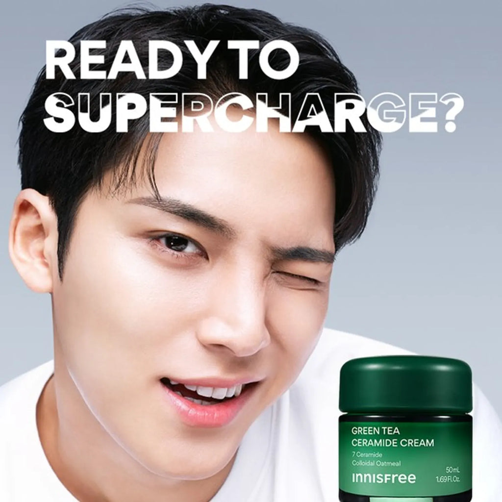 INNISFREE Green Tea Ceramide Cream 50ml Set (+20ml)