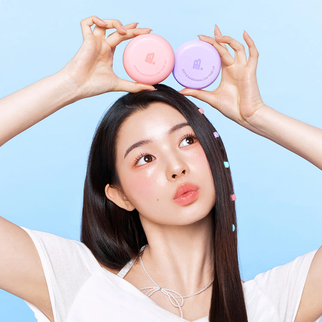 EDIT.B Marshmallow Tone-Up Cushion Purple Set (+Purple Pouch)