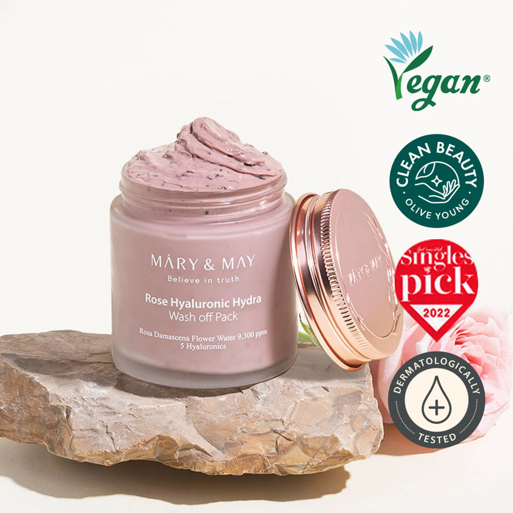 Mary & May Rose Hyaluronic Hydra Wash Off Pack 125g