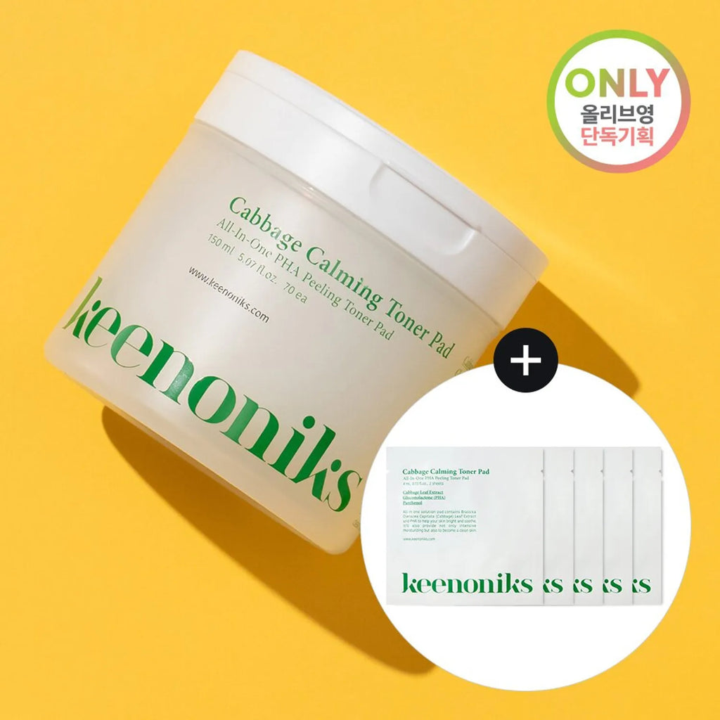 Keenoniks Cabbage Calming Toner Pad 70P (+70P Refill) (OY Exclusive)
