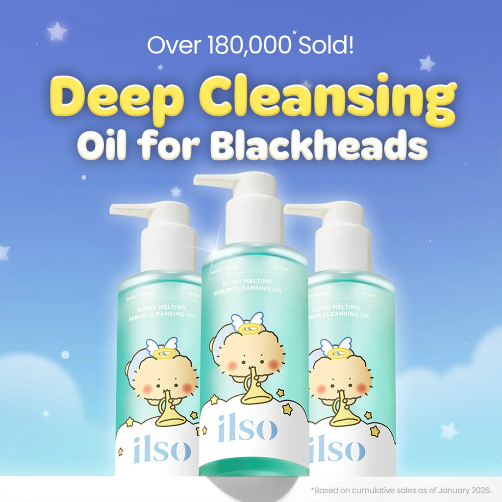 ilso Super Melting Sebum Cleansing Oil 200ml Set (+Scrunchie) (mangomee Collaboration)