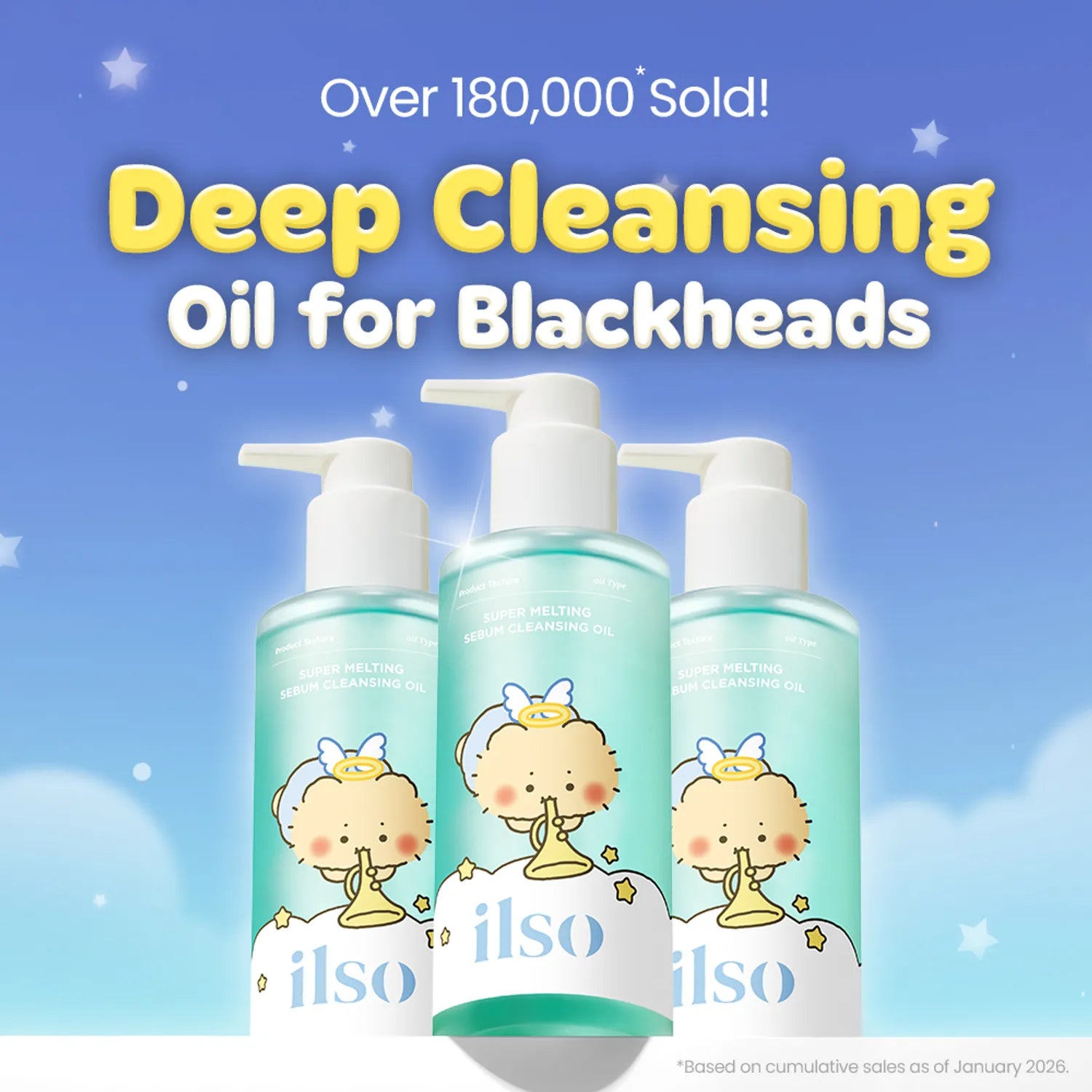 ilso Super Melting Sebum Cleansing Oil 200ml Set (+Scrunchie) (mangomee Collaboration)