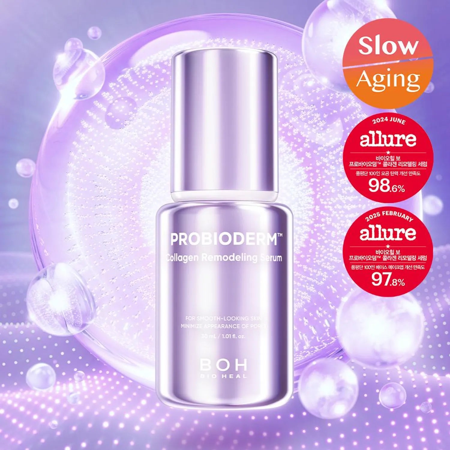 BIOHEAL BOH Probioderm Collagen Remodeling Serum 30ml Refill Set (+Cheek Film 1ea+Collagen Mist 15ml)