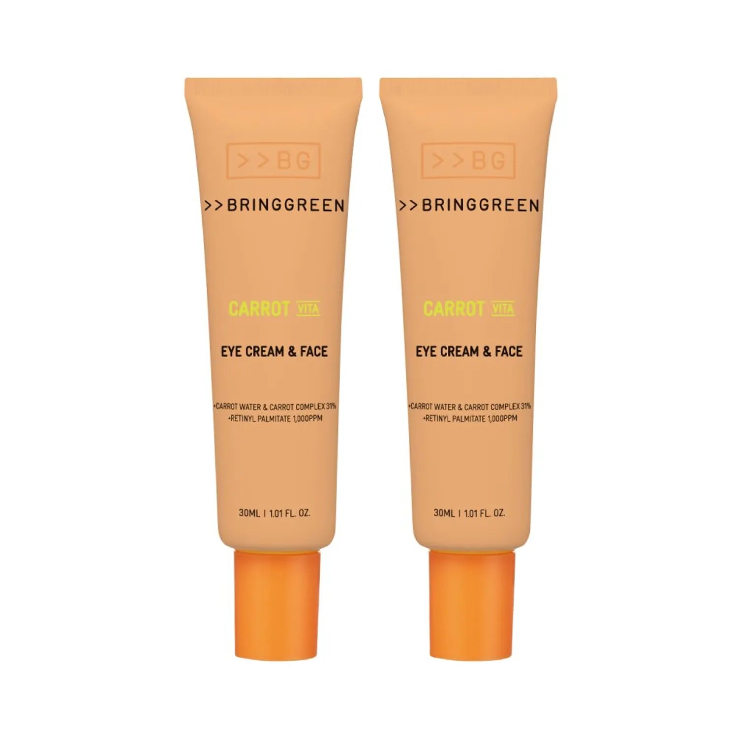 BRINGGREEN Carrot Vita Eye Cream & Face Double Set (30mL*2ea)