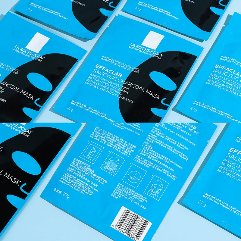 LA ROCHE-POSAY Clear Acne Purifying Toner & Salicylic Acid Repairing Mask - Black Sheet Mask