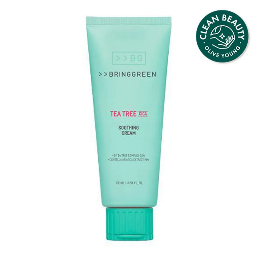 BRINGGREEN Tea Tree Cica Soothing Cream+ 100mL_NEW