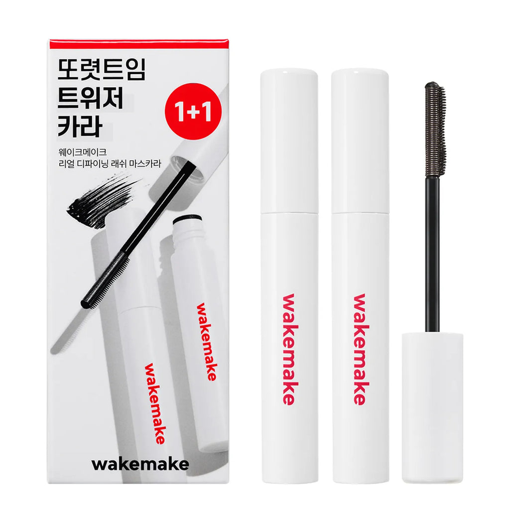 WAKEMAKE Real Defining Lash Mascara 1+1 (2 Colors)