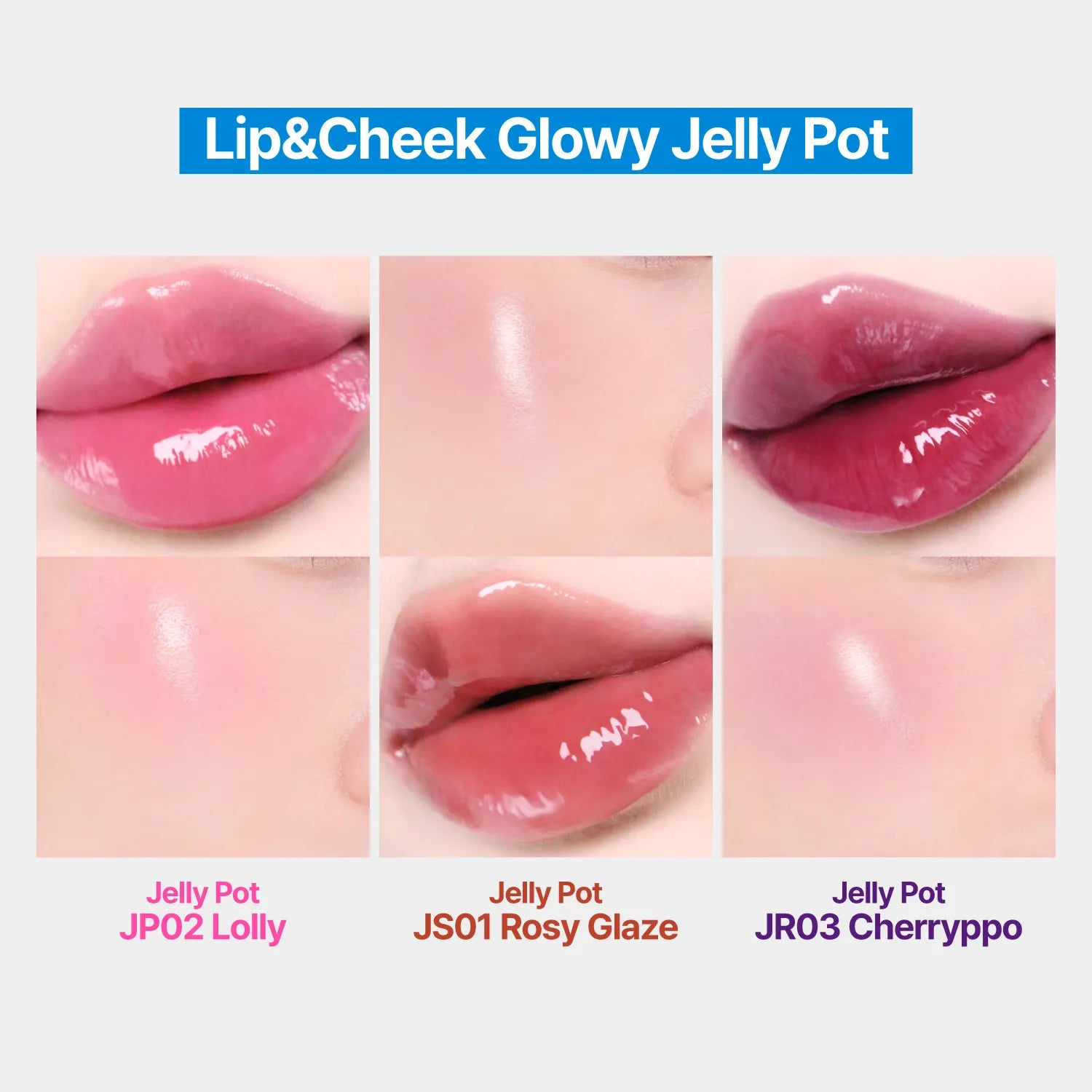 fwee TRIPLE Lip&Cheek Pots & Jumbo Brush Set (2 options)