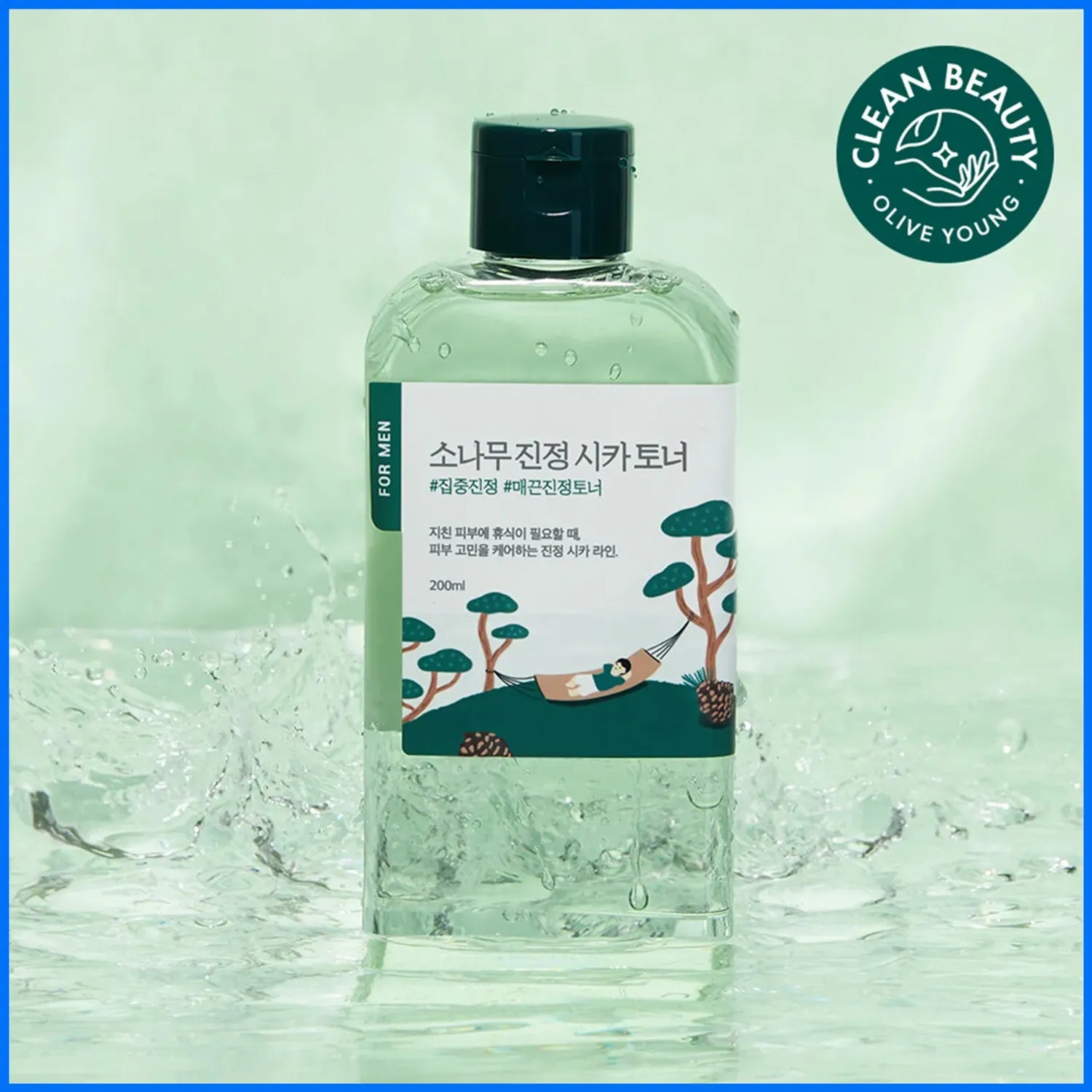 ROUND LAB For Men Pine Calming Cica Toner 200mL