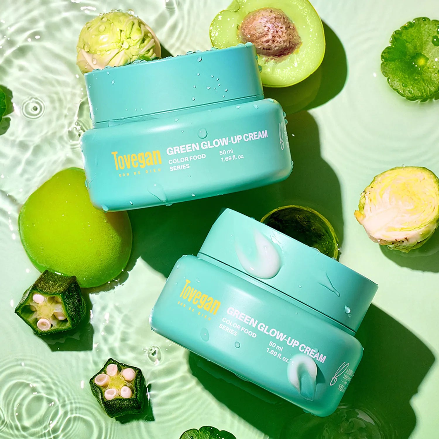 Tovegan Color Food Series Green Glow-Up Cream 50ml