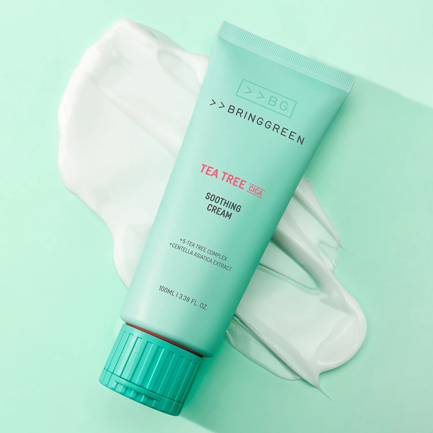 BRINGGREEN Tea Tree Cica Soothing Cream+ 100mL_NEW