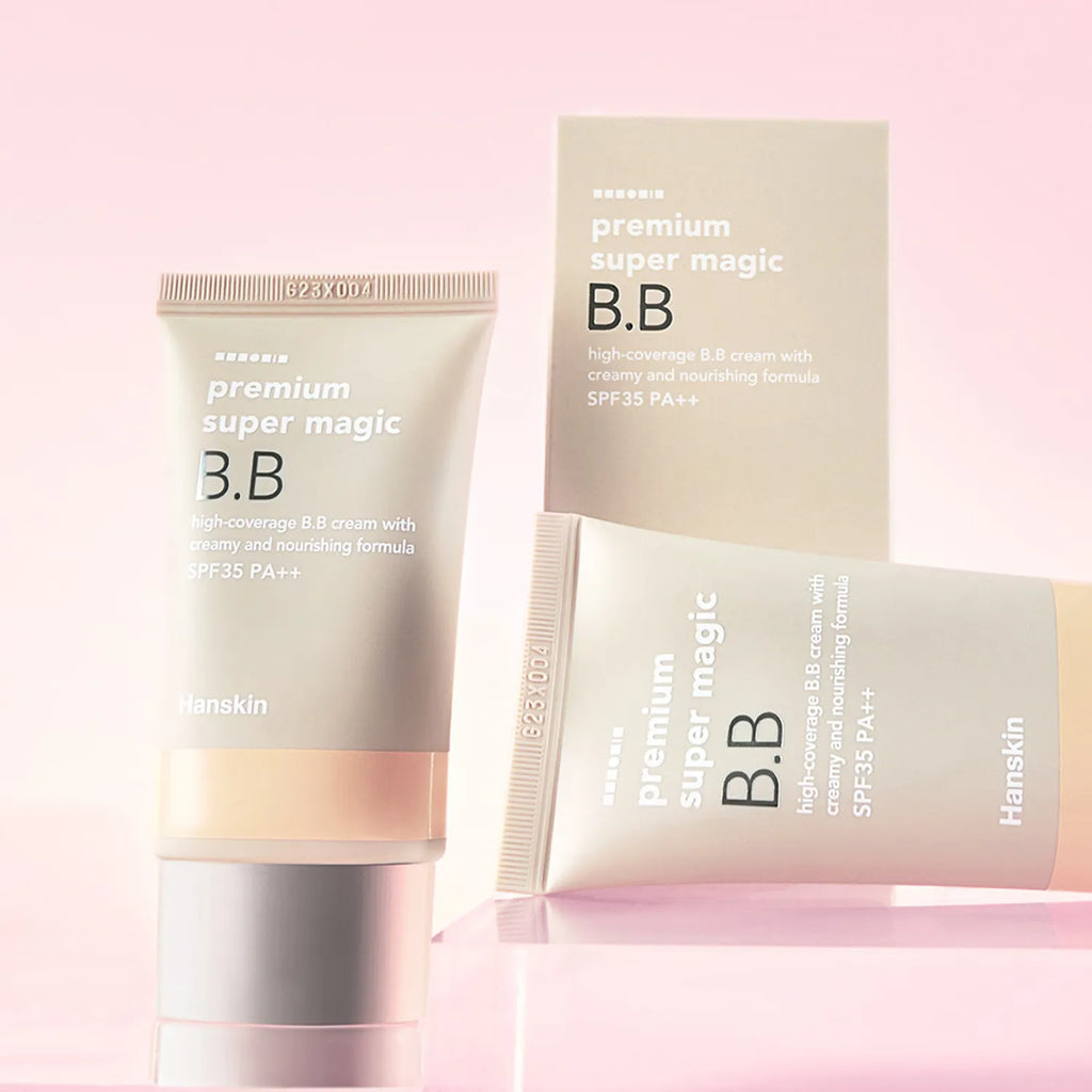 Hanskin Premium Super Magic BB Cream SPF35 45g Set (+Sponge 6P)