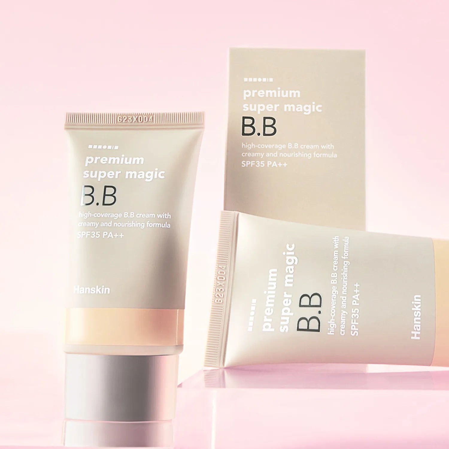 Hanskin Premium Super Magic BB Cream SPF35 45g Set (+Sponge 6P)