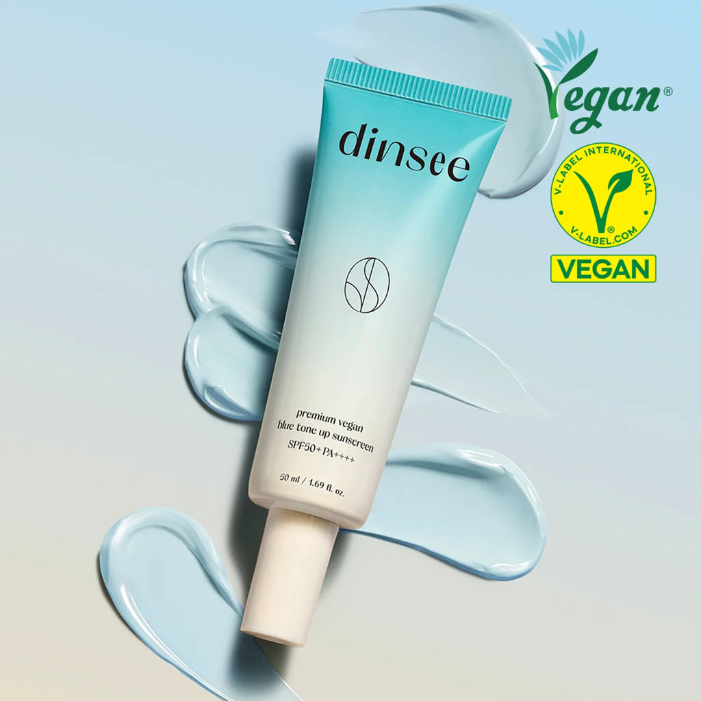 Dinsee Premium Vegan Blue Tone Up Sun Cream 50ml Set (+20ml)