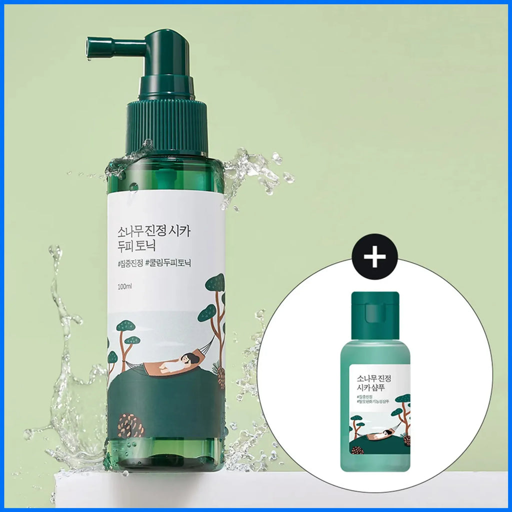 ROUND LAB Pine Calming Cica Scalp Tonic 100ml Set (+Shampoo 50ml)