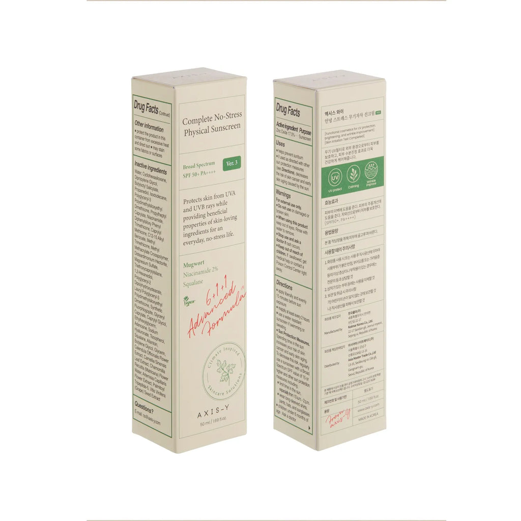AXIS-Y Complete No-Stress Physical Sunscreen 50mL