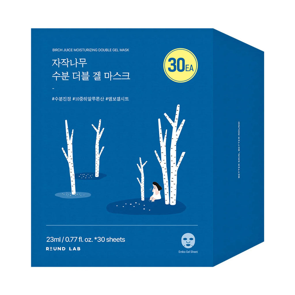ROUND LAB Birch Juice Moisturizing Double Gel Mask Sheet 30ea